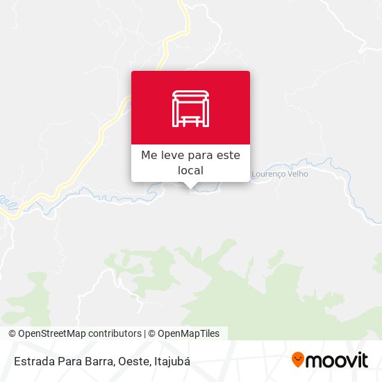 Estrada Para Barra, Oeste mapa