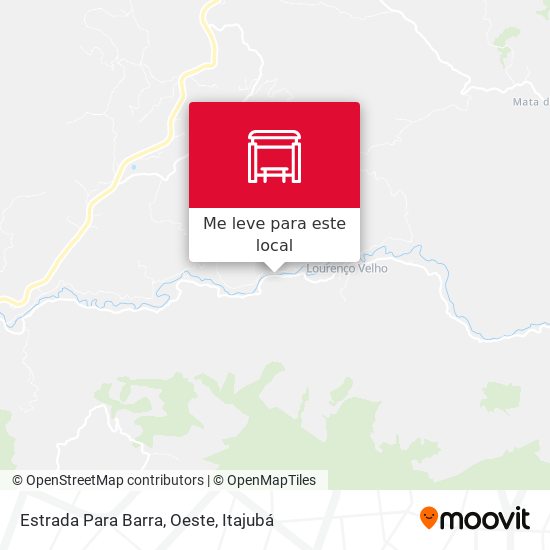Estrada Para Barra, Oeste mapa