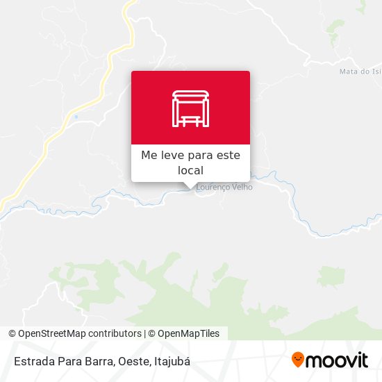 Estrada Para Barra, Oeste mapa