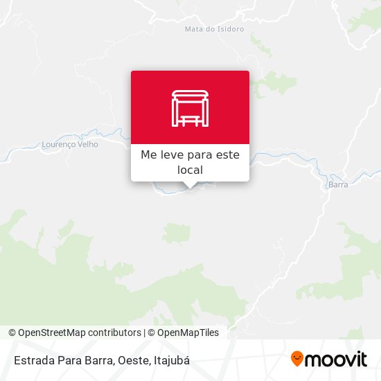Estrada Para Barra, Oeste mapa
