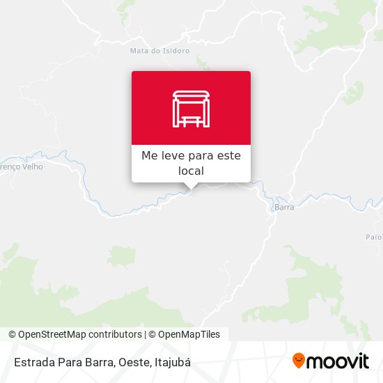 Estrada Para Barra, Oeste mapa
