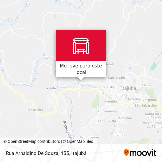 Rua Arnaldino De Souza, 455 mapa
