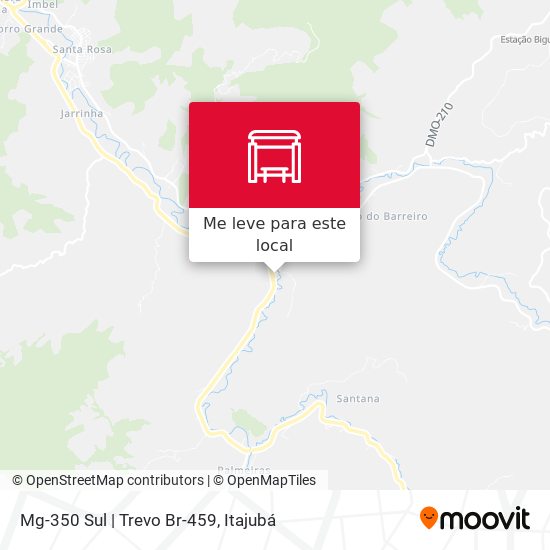 Mg-350 Sul | Trevo Br-459 mapa