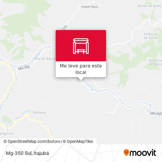 Mg-350 Sul mapa