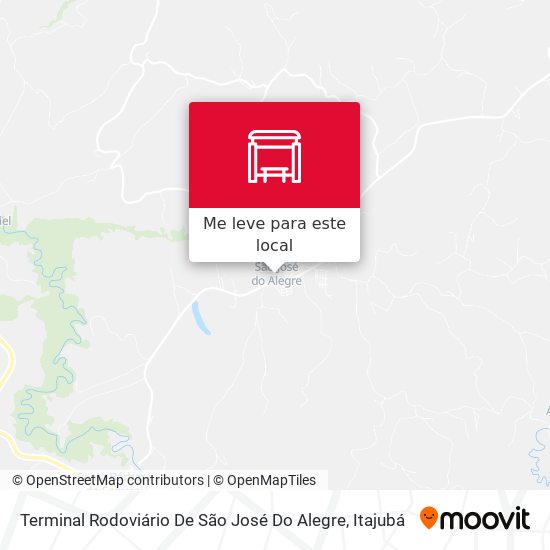 Terminal Rodoviário De São José Do Alegre mapa
