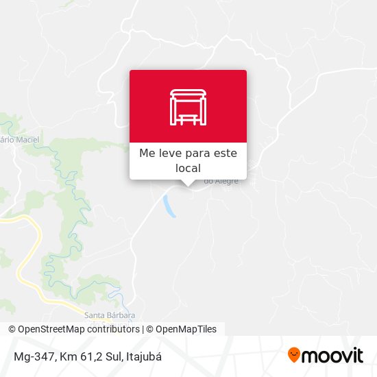 Mg-347, Km 61,2 Sul mapa