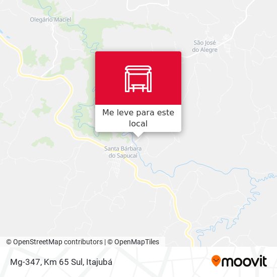 Mg-347, Km 65 Sul mapa