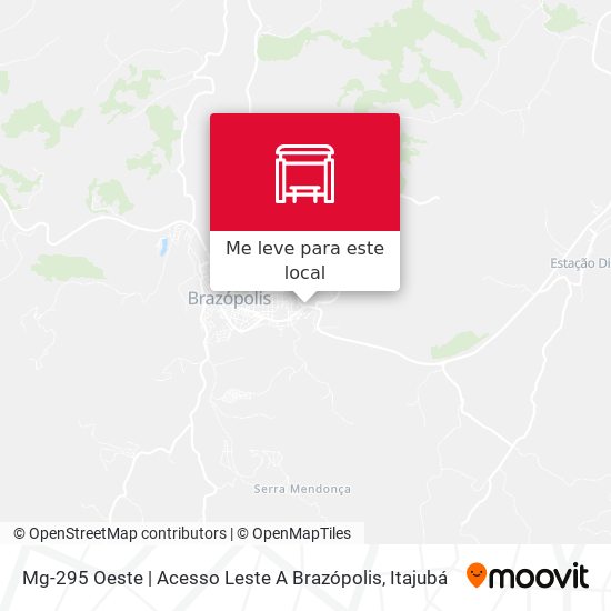 Mg-295 Oeste | Acesso Leste A Brazópolis mapa