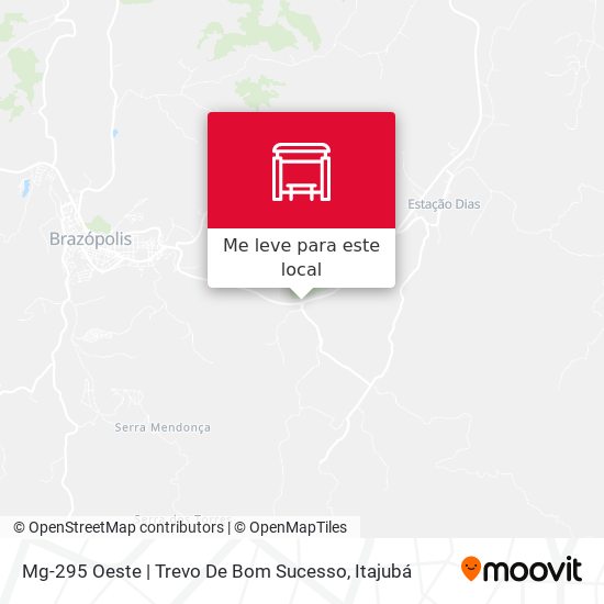 Mg-295 Oeste | Trevo De Bom Sucesso mapa