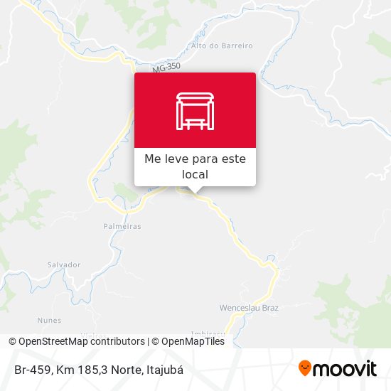 Br-459, Km 185,3 Norte mapa