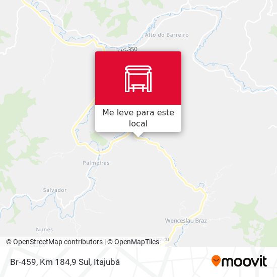 Br-459, Km 184,9 Sul mapa