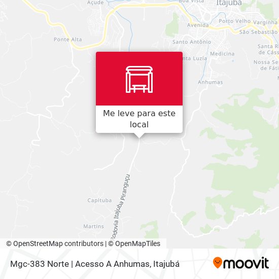 Mgc-383 Norte | Acesso A Anhumas mapa