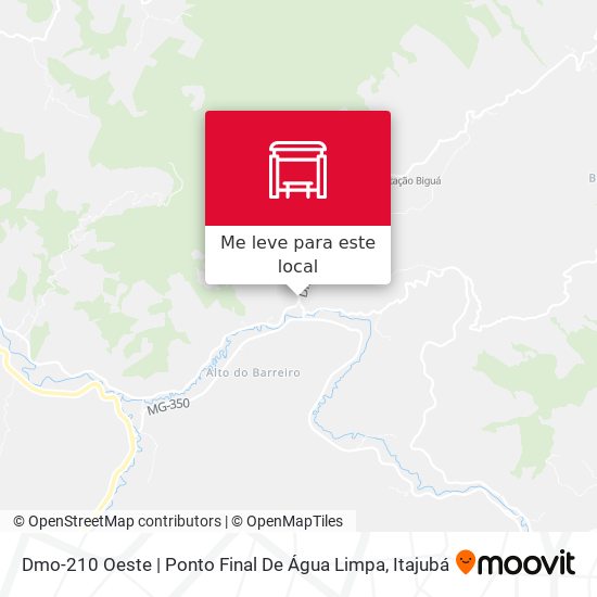 Dmo-210 Oeste | Ponto Final De Água Limpa mapa