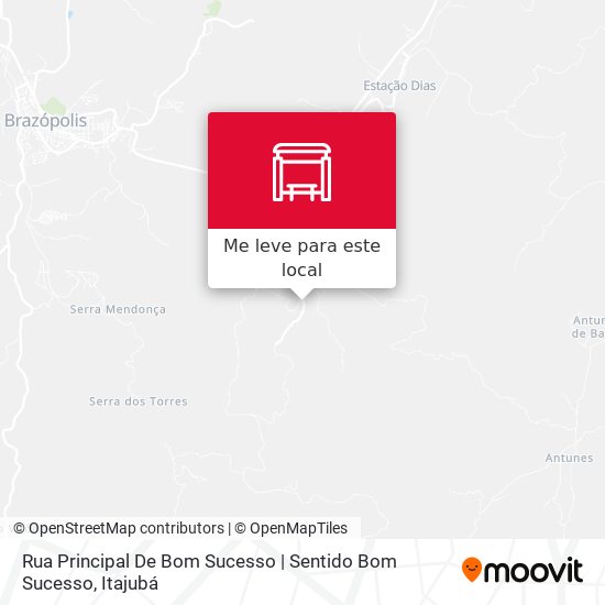 Rua Principal De Bom Sucesso | Sentido Bom Sucesso mapa