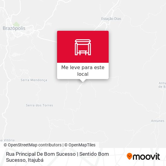 Rua Principal De Bom Sucesso | Sentido Bom Sucesso mapa