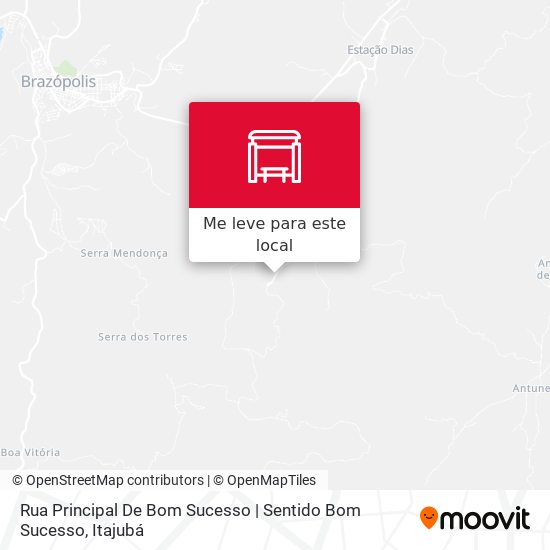 Rua Principal De Bom Sucesso | Sentido Bom Sucesso mapa