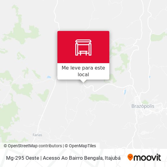 Mg-295 Oeste | Acesso Ao Bairro Bengala mapa
