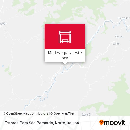 Estrada Para São Bernardo, Norte mapa