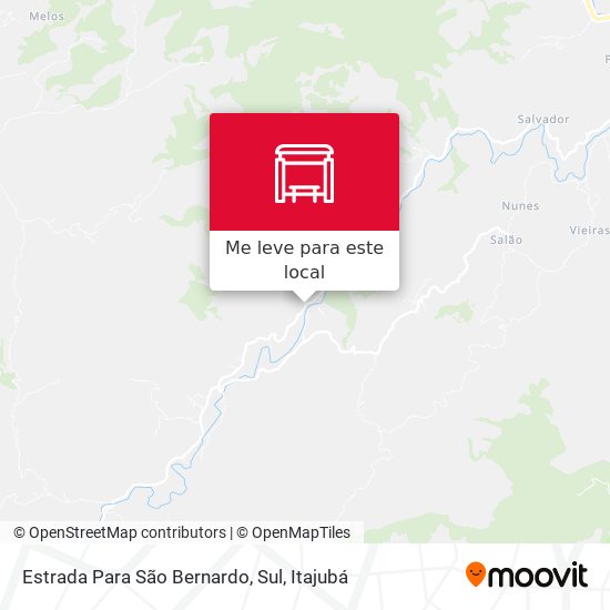 Estrada Para São Bernardo, Sul mapa