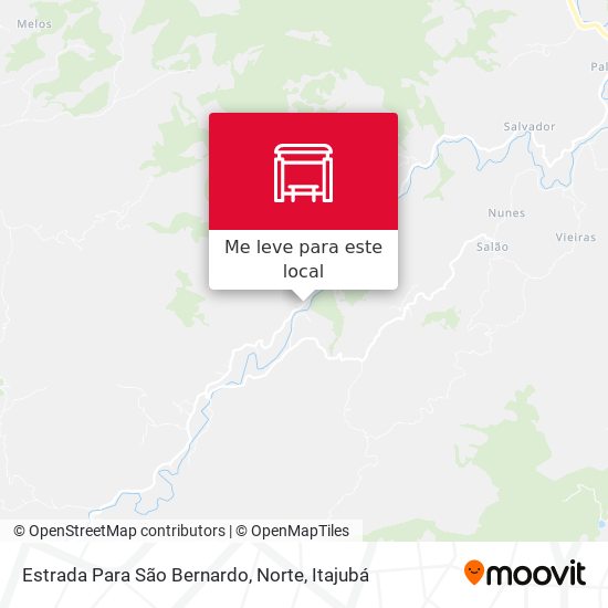 Estrada Para São Bernardo, Norte mapa