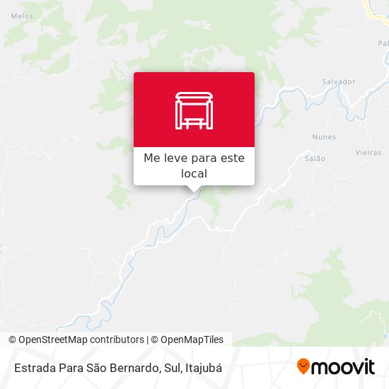 Estrada Para São Bernardo, Sul mapa