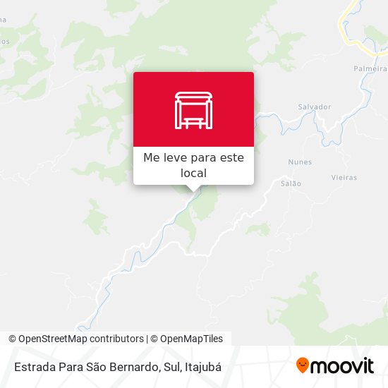 Estrada Para São Bernardo, Sul mapa