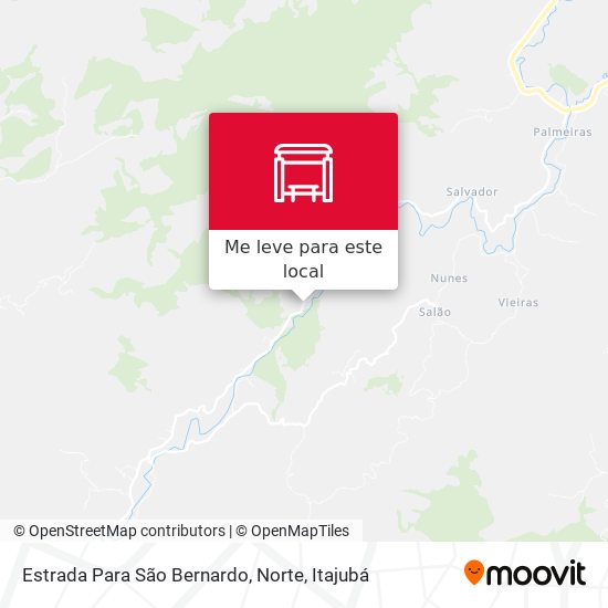 Estrada Para São Bernardo, Norte mapa