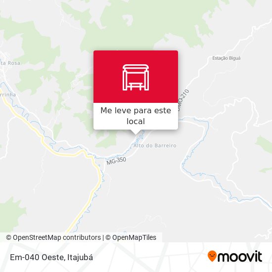 Em-040 Oeste mapa