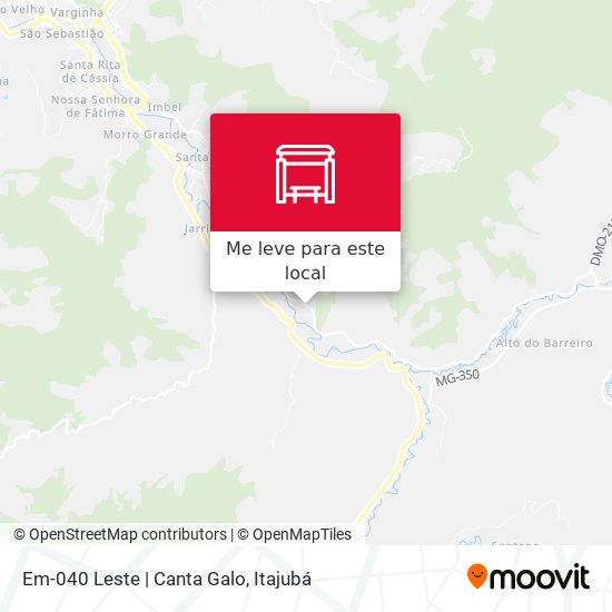Em-040 Leste | Canta Galo mapa
