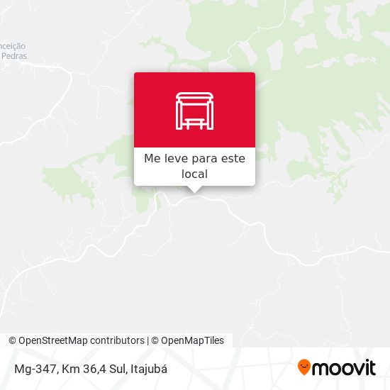 Mg-347, Km 36,4 Sul mapa