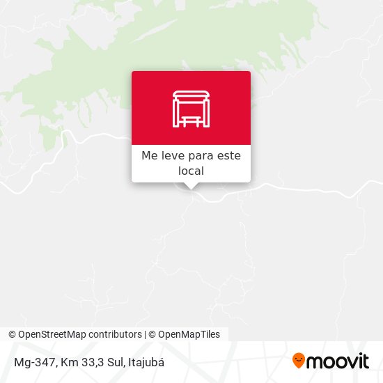 Mg-347, Km 33,3 Sul mapa