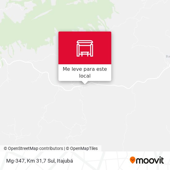 Mg-347, Km 31,7 Sul mapa