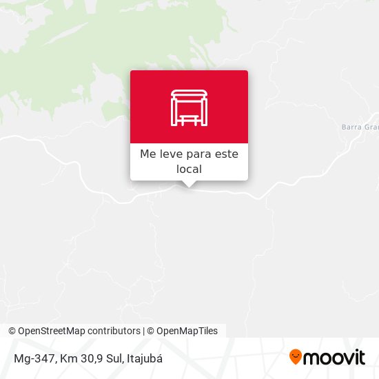Mg-347, Km 30,9 Sul mapa
