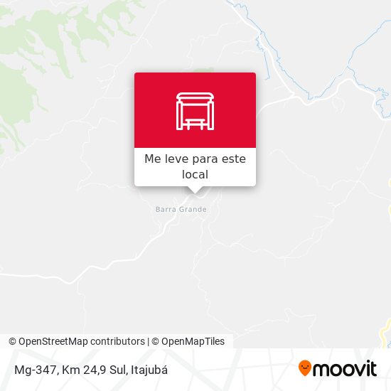 Mg-347, Km 24,9 Sul mapa