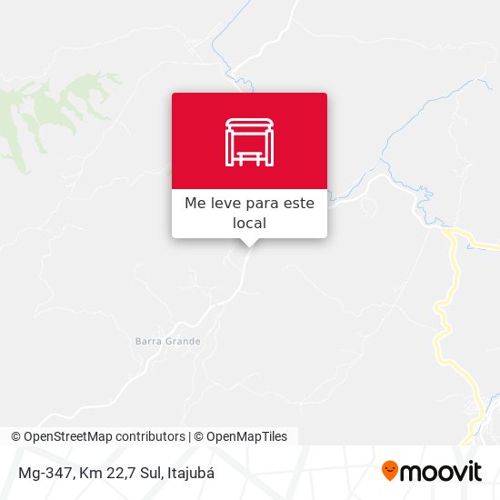 Mg-347, Km 22,7 Sul mapa