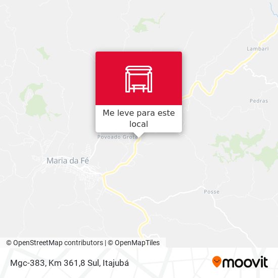 Mgc-383, Km 361,8 Sul mapa