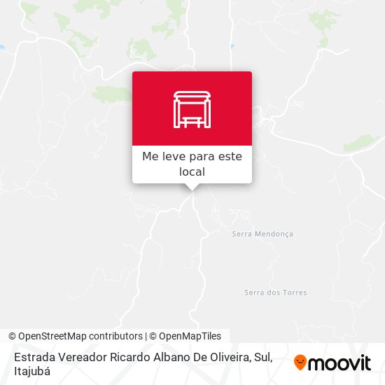 Estrada Vereador Ricardo Albano De Oliveira, Sul mapa
