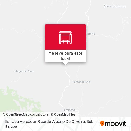 Estrada Vereador Ricardo Albano De Oliveira, Sul mapa