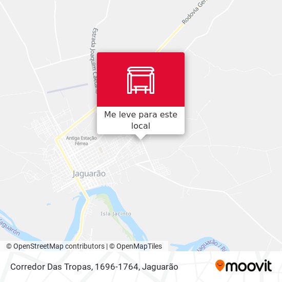Corredor Das Tropas, 1696-1764 mapa