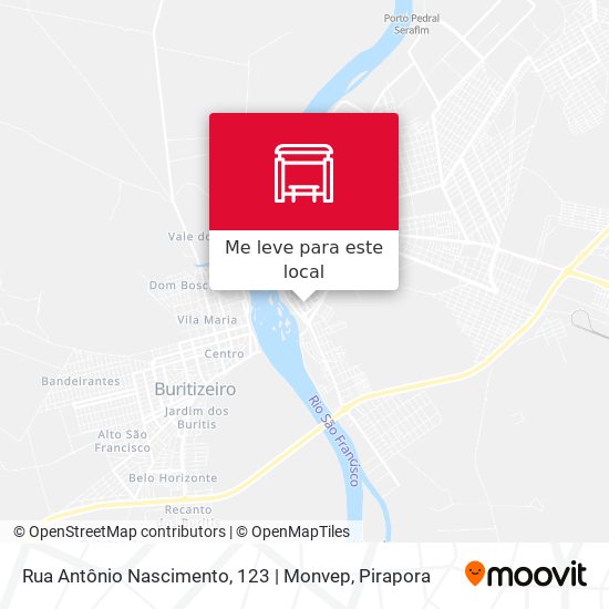 Rua Antônio Nascimento, 123 | Monvep mapa