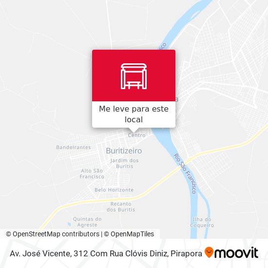 Av. José Vicente, 312 Com Rua Clóvis Diniz mapa
