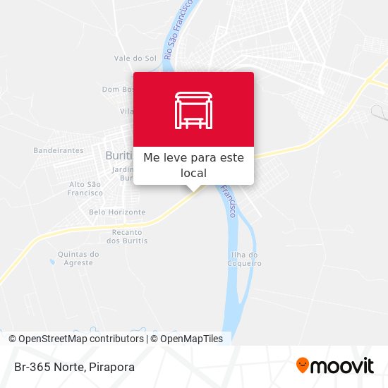 Br-365 Norte mapa