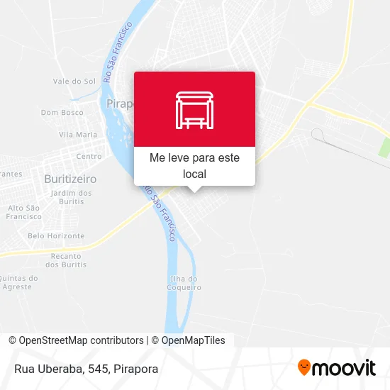Rua Uberaba, 545 mapa