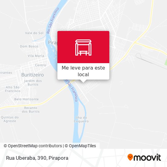 Rua Uberaba, 390 mapa
