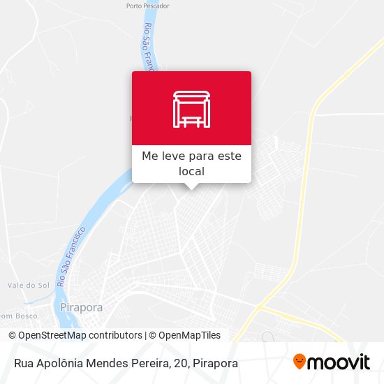 Rua Apolônia Mendes Pereira, 20 mapa