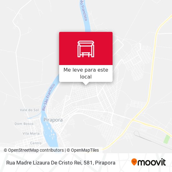 Rua Madre Lizaura De Cristo Rei, 581 mapa