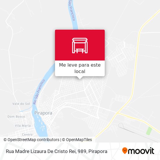 Rua Madre Lizaura De Cristo Rei, 989 mapa