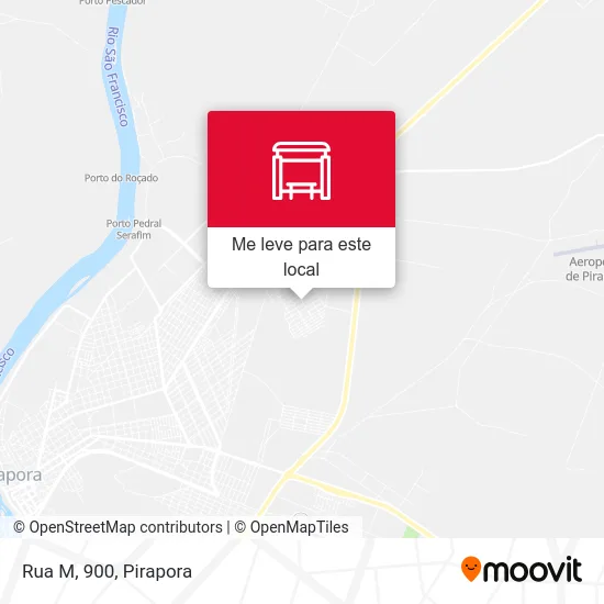 Rua M, 900 mapa