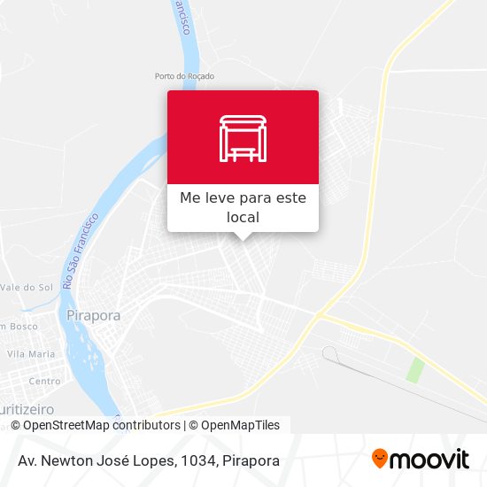 Av. Newton José Lopes, 1034 mapa
