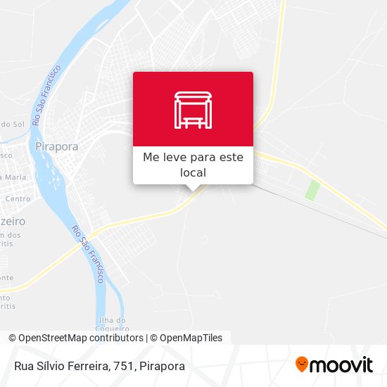 Rua Sílvio Ferreira, 751 mapa